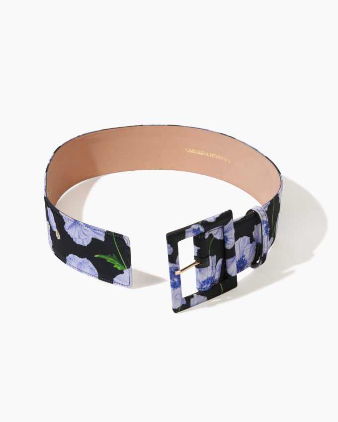 Floral-Print Icon Belt