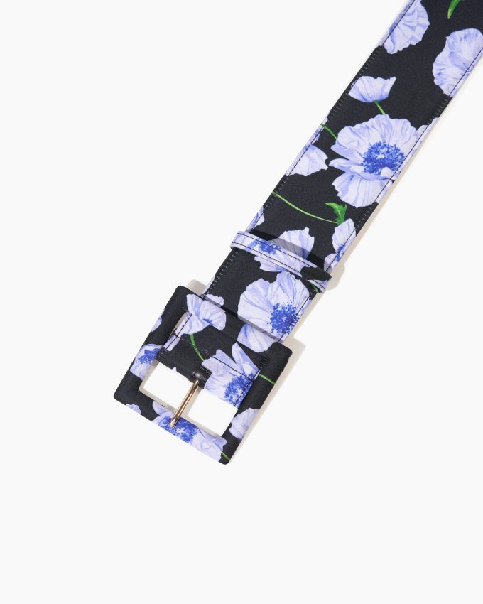 Floral-Print Icon Belt