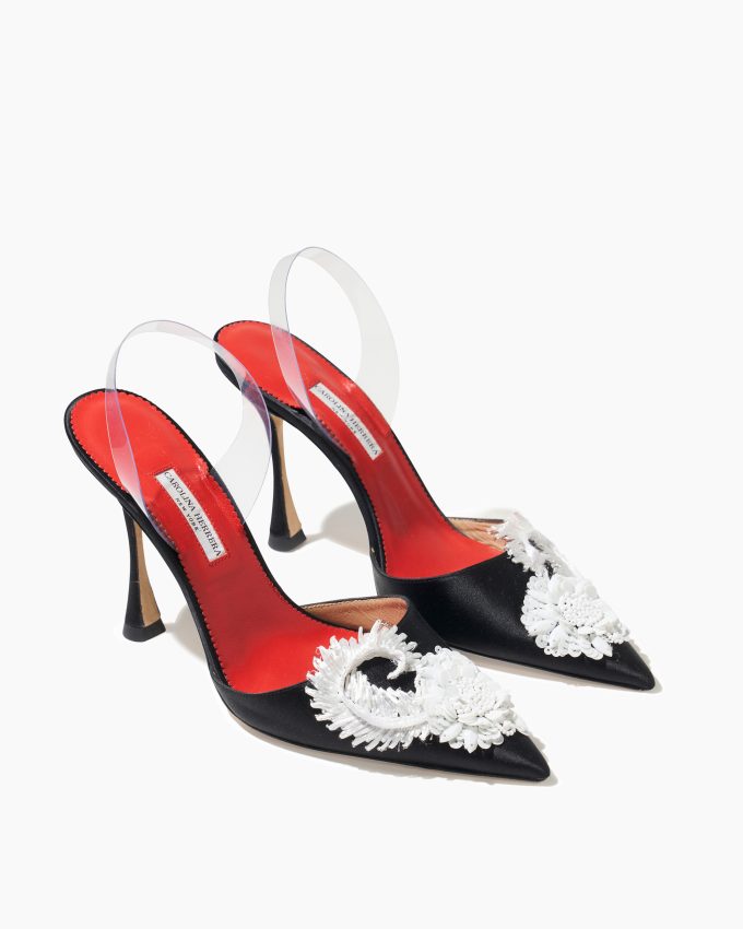 Embellished Kitten Heel Mule