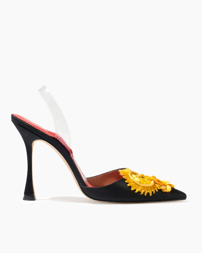 Embellished Kitten Heel Mule