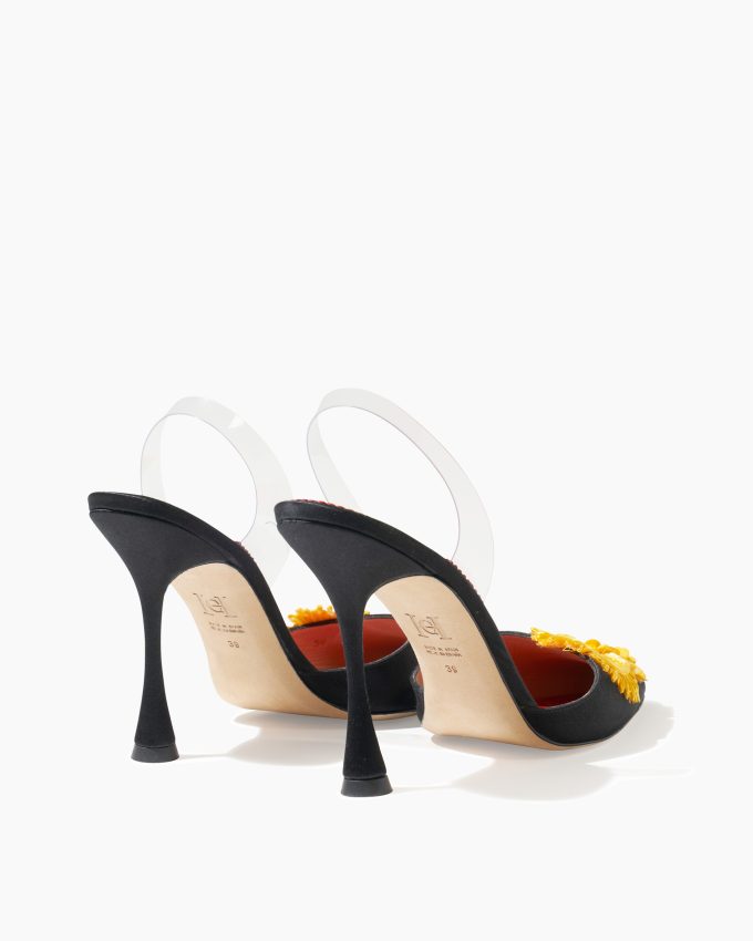 Embellished Kitten Heel Mule
