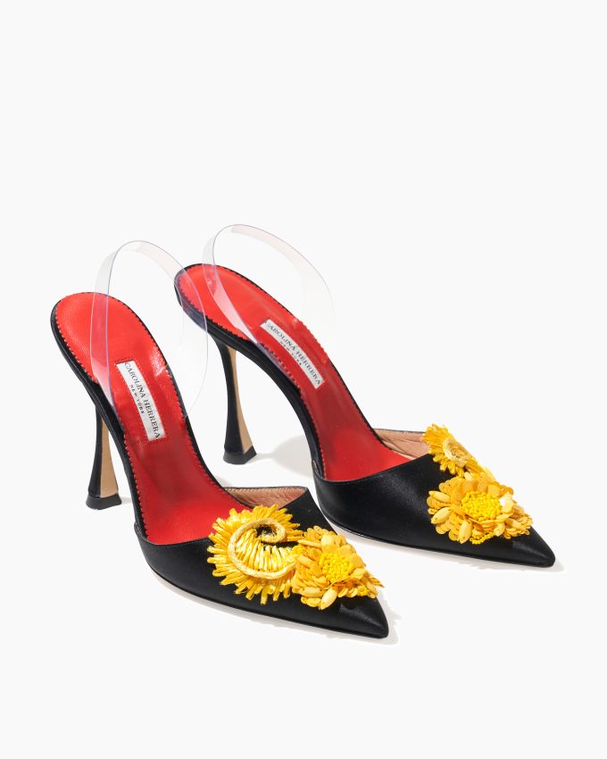 Embellished Kitten Heel Mule