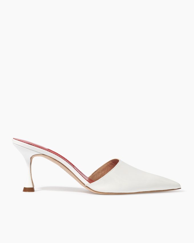 Patent Leather Kitten Heel Mule