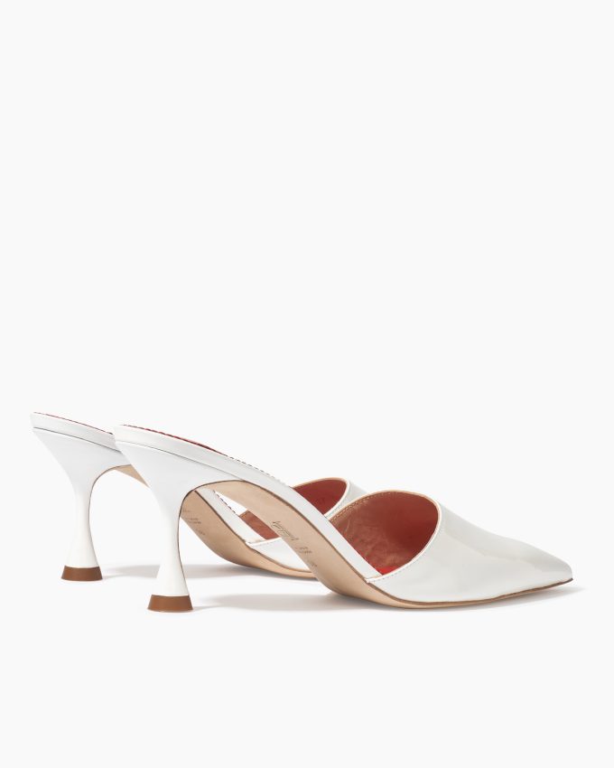 Patent Leather Kitten Heel Mule