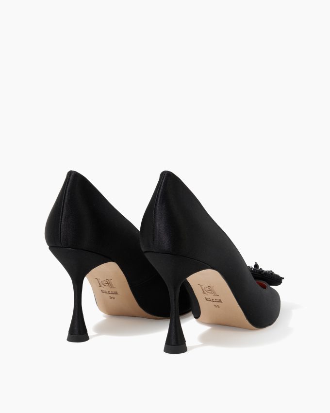 Classic Satin Pump with Embellishment
