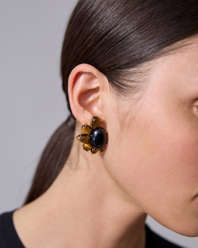 Carolina Herrera x Olympia Babylonia Half Moon Earrings