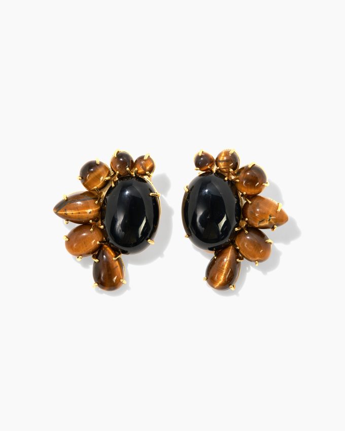 Carolina Herrera x Olympia Babylonia Half Moon Earrings