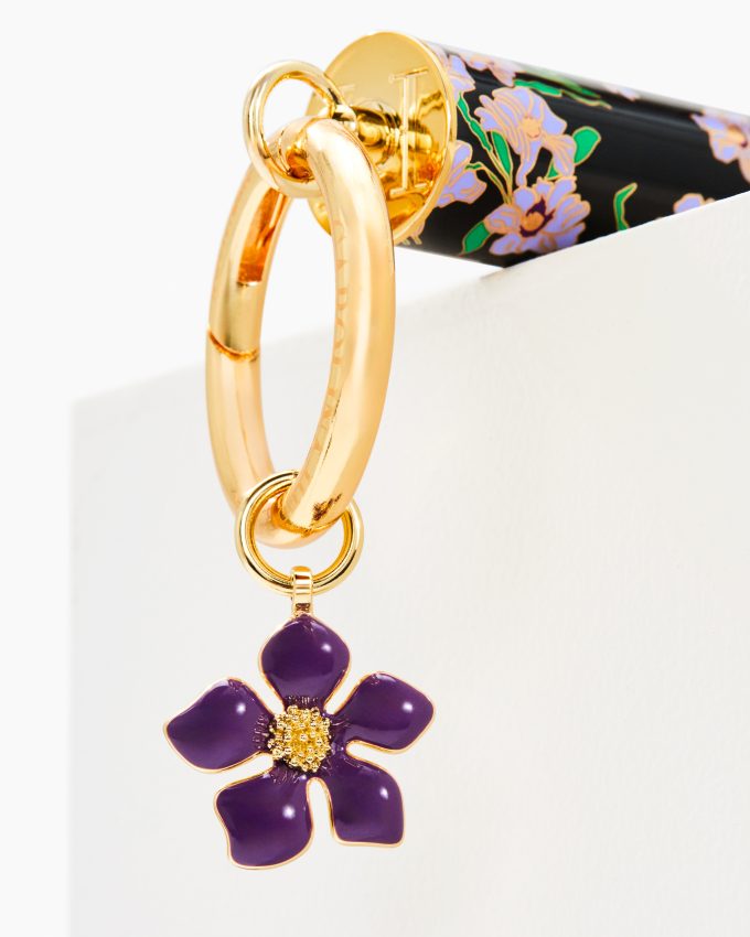 Purple Peony Charm